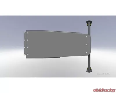 Clayton Offroad Engine Skid Plate for Jeep Wrangler TJ/LJ 6 Cyl 1997-2006 - COR-4100900