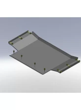 Clayton Offroad Transfer Case Skid Plate for Jeep Grand Cherokee WJ 1999-2004                                     - COR-4106110 - Image 2