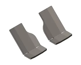 Clayton Offroad Front Lower Control Arm Skid Plates for Jeep Wrangler JL | Gladiator JT 2018-2021