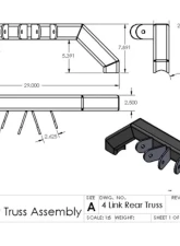 Clayton Offroad 4 Link Axle Truss for Ford 9'' & Sterling 10.25 Jeep Cherokee 1984-2006                                     - COR-1200010 - Image 2