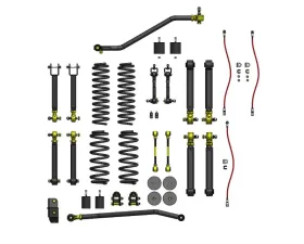 Clayton Offroad 4.0'' Premium Short Arm Lift Kit Jeep Wrangler 1997-2006