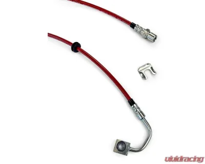 Clayton Offroad HD Front Brake Lines for 2007-2018 Jeep Wrangler JK, Stainless Steel - COR-1309100