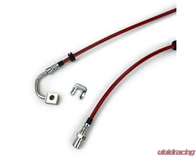 Clayton Offroad HD Front Brake Lines for 2007-2018 Jeep Wrangler JK, Stainless Steel - COR-1309100