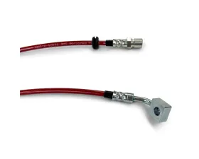 Clayton Offroad Rear Brake Lines for Jeep Wrangler JK 2007-2018, Stainless Steel, Black