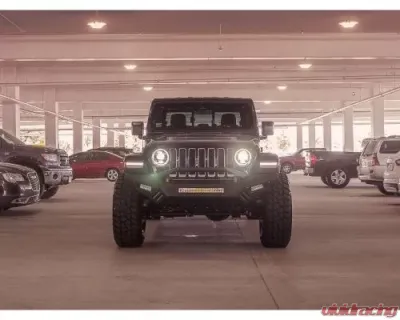 Road Armor Spartan Texture Black Front Pre-Runner Guard Jeep Wrangler | Gladiator 2018-2020 - 5183XFPRB
