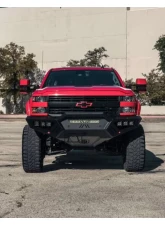 Road Armor Texture Black Spartan Front Bumper Skid Plate for 2015-2019 Chevrolet Silverado 2500/3500                                     - 3152XFSPB - Image 2