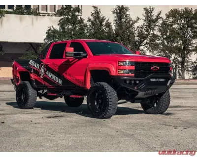 Road Armor Texture Black Spartan Front Bumper Skid Plate for 2015-2019 Chevrolet Silverado 2500/3500 - 3152XFSPB