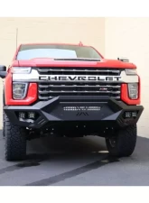 Road Armor Texture Black Spartan Front Bumper Skid Plate for 2021 Chevrolet Silverado 2500/3500                                     - 3202XFSPB - Image 2