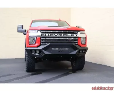 Road Armor Texture Black Spartan Front Bumper Skid Plate for 2021 Chevrolet Silverado 2500/3500 - 3202XFSPB