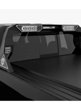 Road Armor Raw iD Headache Rack with Bedrail Pod, Dual 10 Inch Pod, Brake Lamp Relief and Hyve Ram 1500  | 2500 | 3500 2010-2019                                     - 4091DHRP-C2-MH - Image 2