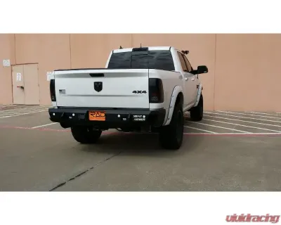 Road Armor Texture Black Rear Winch Bumper for 2009-2018 Ram 1500 WARN M8000 1500 - 413RRB