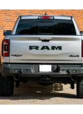 Road Armor Texture Black Stealth Rear Non-Winch Bumper Ram 1500 2019-2021                                     - 4191R0B - Image 2