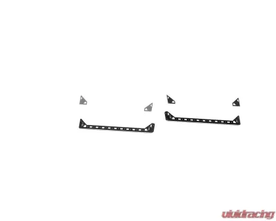 Road Armor Pair Treck Dual Lower 5ft Bed Mid-Size Truck Rail Mounts - 500BRS-SMK-415