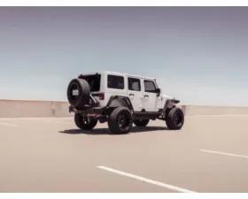 Road Armor Texture Black Stealth Rear Bumper Mid Width with Tire Carrier Assembly Jeep Wrangler 2007-2018