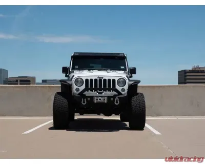 Road Armor Texture Black Stealth Front Fender Flare Body Armor w with LED DRL Jeep Wrangler 2007-2018 - 507AFF0B