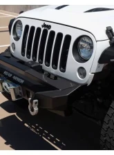 Road Armor Texture Black Stealth Front Fender Flare Body Armor w with LED DRL Jeep Wrangler 2007-2018                                     - 507AFF0B - Image 4