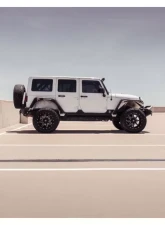 Road Armor Texture Black 4 Doors Stealth Rocker Body Armor Rocker Panel Jeep Wrangler 2007-2018                                     - 507ARG4B - Image 3