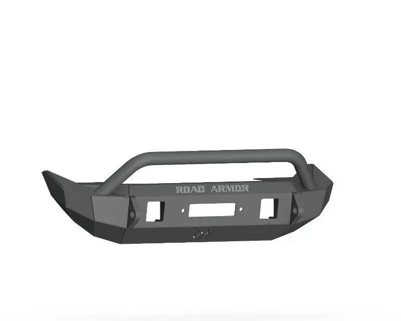 Road Armor Texture Black Stealth Mid Width Front Winch Bumper with Pre-Runner Guard Jeep Wrangler 2018-2022 - 5182F4B