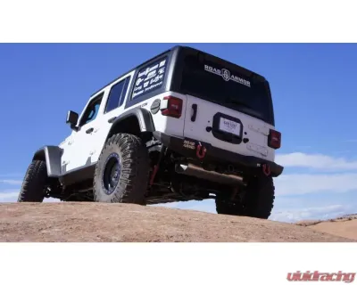 Road Armor Texture Black Stealth Mid Width Rear Bumper Jeep Wrangler 2018-2022 - 5182R0B