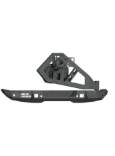 Road Armor Texture Black Stealth Mid Width Rear Bumper with Tire Carrier Assembly Jeep Wrangler 2018-2022                                     - 5182R1B-TC - Image 3