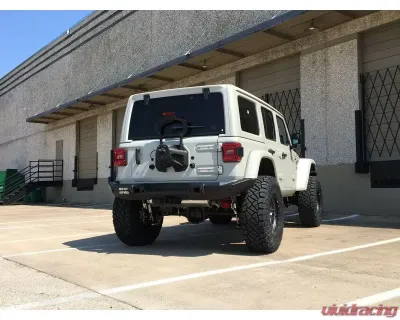 Road Armor Texture Black Stealth Full Width Rear Bumper for Jeep Wrangler 2018-2022 - 5183R0B