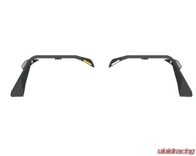 Road Armor Texture Black Stealth Front Fender Flare with Switchback LED DRL Jeep Wrangler 2018-2022 - 518AFF0B