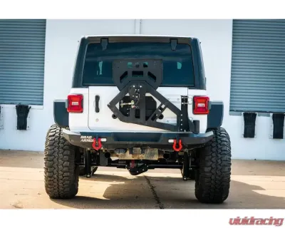 Road Armor Texture Black Stealth Wide Rear Fender Flare Body Armor Jeep Wrangler 2018-2022 - 518AFRWB