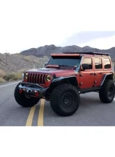 Road Armor Texture Black Stealth A-Pillar 51.5 Inch Light Mounts Jeep Wrangler 2018-2022                                     - 518LMP0B - Image 2