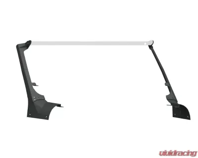 Road Armor Texture Black Stealth A-Pillar 51.5 Inch Light Mounts with Lower Mount Jeep Wrangler 2018-2022 - 518LMP1B