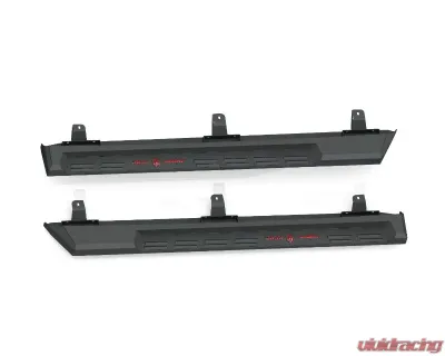 Road Armor Texture Black 4 Doors Stealth Running Board Step Jeep Wrangler 2018-2022 - 518STP4B