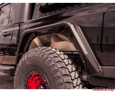 Road Armor Texture Black Stealth Rear Fender Flare Body Armor Jeep Gladiator 2020-2022 - 520AFR0B