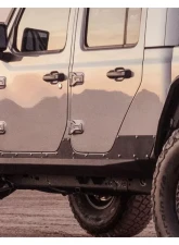 Road Armor Texture Black Stealth Rocker Armor Panel and Guard 4 Doors Jeep Gladiator 2020-2022                                     - 520ARG4B - Image 2