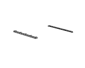 Road Armor Texture Black Pair Treck Dual Upper 5-1/2-6ft Bed Accessory Rail and 5-Light Mounts