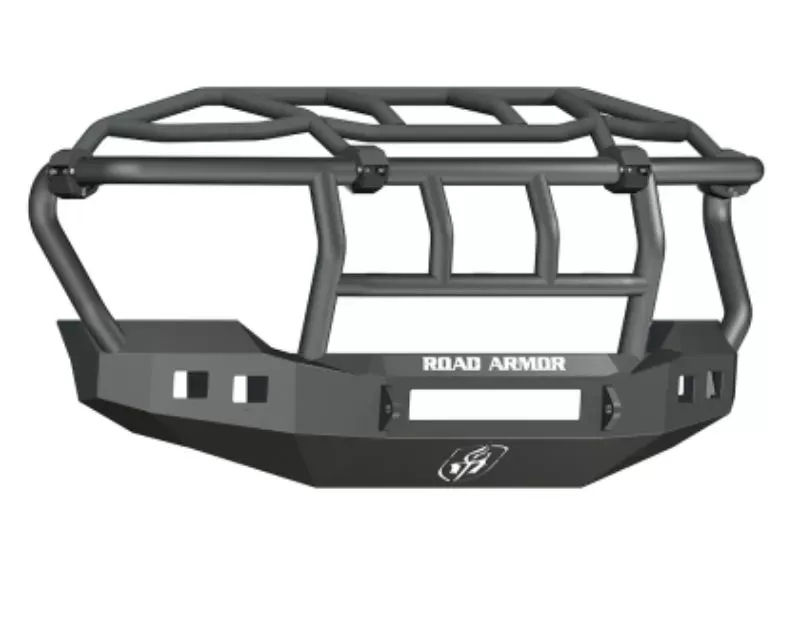 Road Armor Texture Black Stealth Front Non-Winch Bumper with Intimidator Guard 3 Ford F-250 | F-350 | F-450 2011-2016 - 611R3B-NW