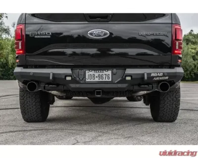 Road Armor Texture Black Stealth Rear Non-Winch Bumper for Ford Raptor 2017-2025 - 6171RRB