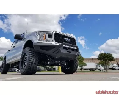 Road Armor Texture Black Spartan Front Bumper Skid Plate for Ford F-150 2018-2020 - 6181XFSPB