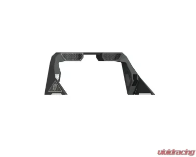 Road Armor Raw iD Headache Rack with Bedrail Pod, Dual 10 Inch Pod, Brake Lamp Relief and Hyve Ford F-250 | F-350 | F-450 1999-2021 - 6992DHRP-C2-MH