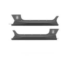 Road Armor Texture Black 2 Doors Stealth Rocker Guards Jeep Wrangler JL 2018-2023