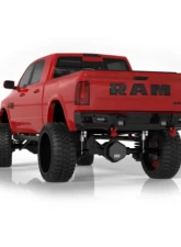 Road Armor Texture Black Center Section | Shackle End Pods | Beauty Ring Identity Rear Bumper Full Kit Dodge Ram 2500 | 3500 2019-2023                                     - 4192DR-B0-P2-MR-BH-B - Image 3