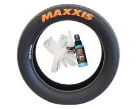 Tire Stickers Permanent Raised Rubber Lettering 'Maxxis' - 4 Of Each - 14