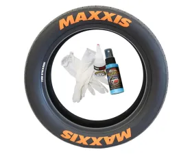 Tire Stickers Permanent Raised Rubber Lettering 'Maxxis' - 8 Of Each - 14