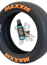Tire Stickers Permanent Raised Rubber Lettering 'Maxxis' - 8 Of Each - 14"-16" - 1.5" - Blue                                     - MAX-1416-15-8-B - Image 3