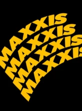 Tire Stickers Permanent Raised Rubber Lettering 'Maxxis' - 4 Of Each - 14"-16" - 1.25" - Yellow                                     - MAX-1416-125-4-Y - Image 4