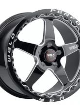 Weld Ventura Beadlock S904 Wheel 17x10 5x127 | 5x5 38mm Gloss Black MIL - Black Ring                                     - S90470075P38 - Image 3