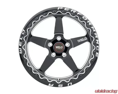 Weld Ventura Beadlock S904 Wheel 17x10 5x127 | 5x5 38mm Gloss Black MIL - Black Ring - S90470075P38