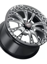 Weld Racing Belmont Beadlock S908 Wheel 18x12 5x120.65 +55mm Gloss Black Milled & Beadlock Ring Finish                                     - S90882063P55 - Image 3