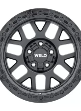 Weld Racing Cinch W104 Wheel 20x10 5x127 | 5x139.7 -18mm Satin Black with Gloss Black Ring                                     - W10400057476 - Image 2