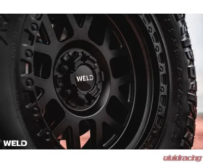 Weld Racing Cinch W104 Wheel 20x10 5x127 | 5x139.7 -18mm Satin Black with Gloss Black Ring - W10400057476