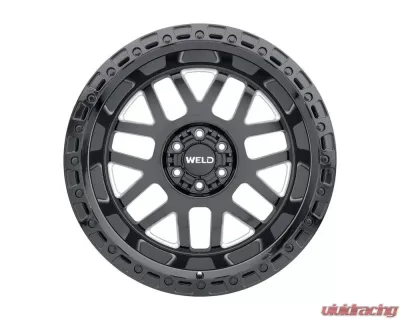 Weld Racing Cinch W105 Wheel 20x10 6x135 | 6x139.7 -18mm Gloss Black Milled with Gloss Black Ring - W10500098476