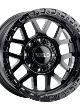 Weld Racing Cinch W105 Wheel 20x9 8x180 0mm Gloss Black Milled with Gloss Black Ring                                     - W10509018501 - Image 9